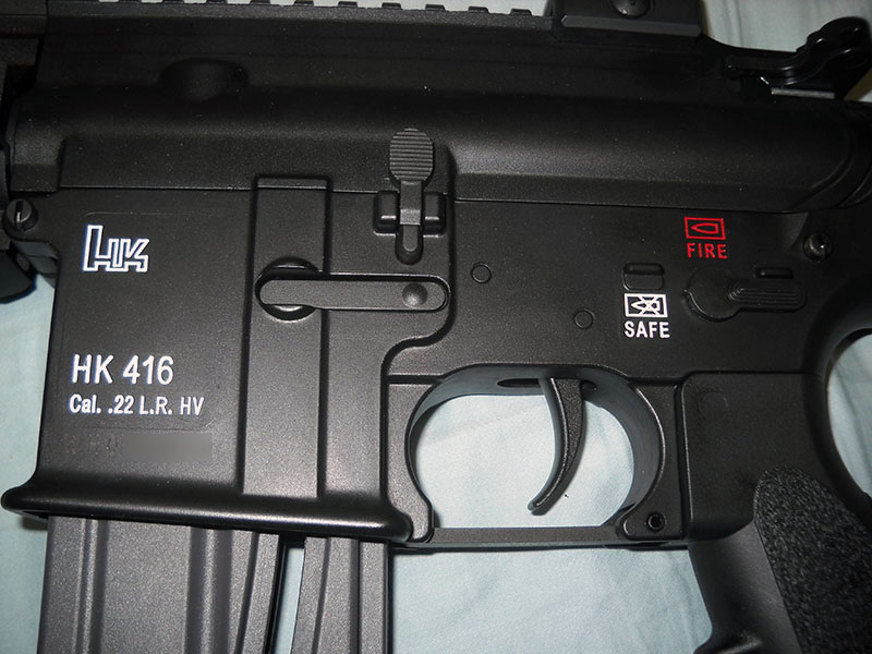 detail, Walther HK416 left side